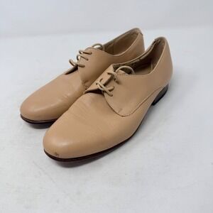 Dieppa Restrepo Tan Leather Lace‎ Up Oxfords Shoes Size 6.5
